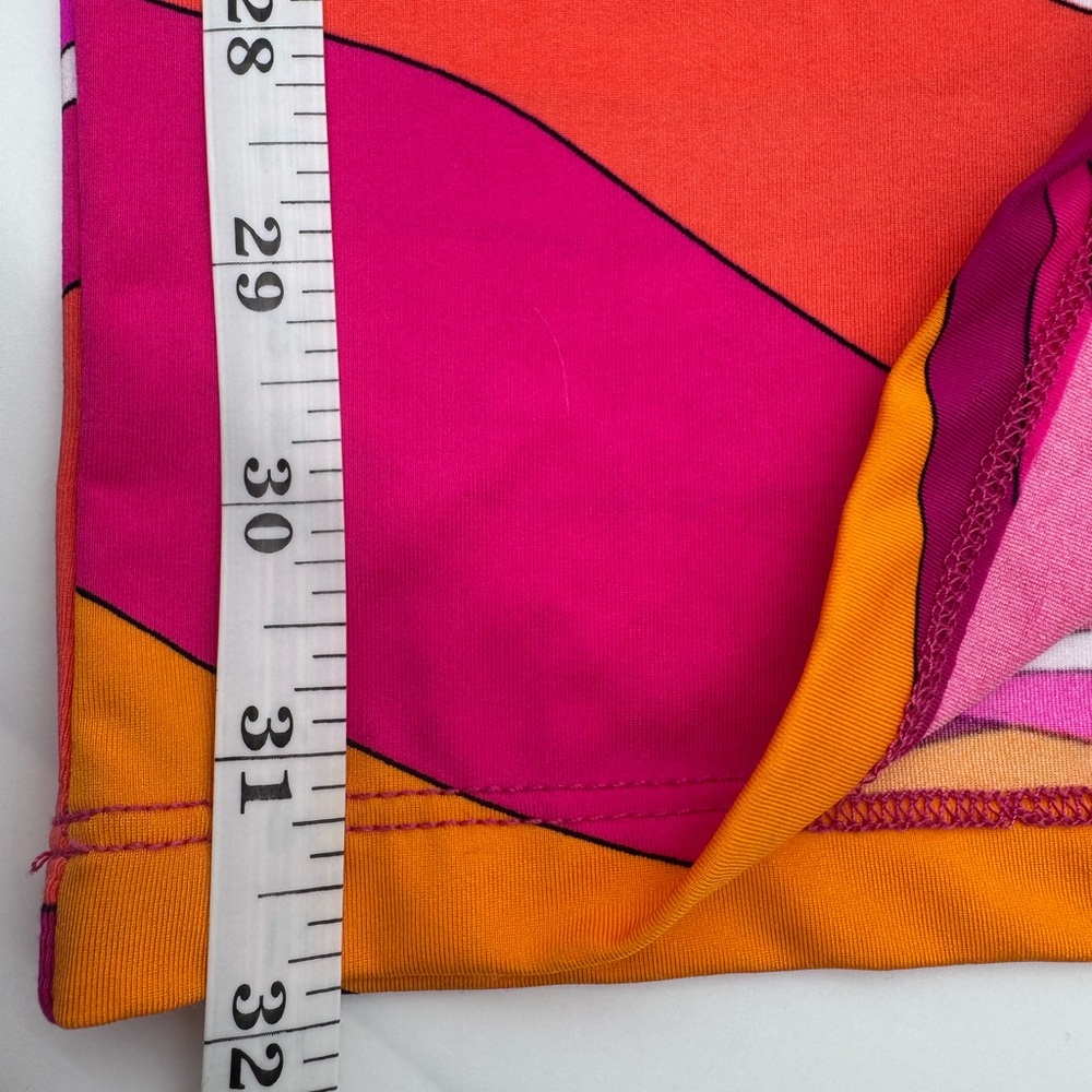 Trina Turk Vivid Vista Pink and Orange Wide Leg Cover up Pants, Size XL - Picture 6 of 12